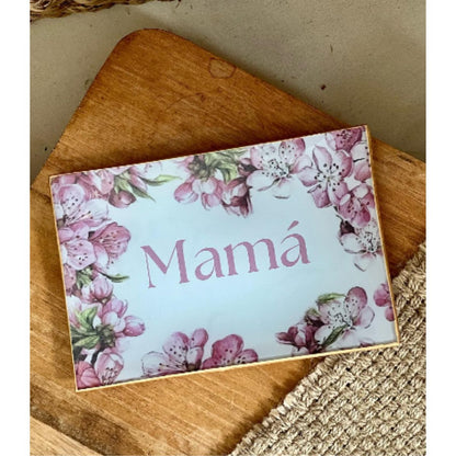 6 Platos de Vidrio Rectangulares Estilo Europeo para Decoupage 16cm Decoupage Decorakel