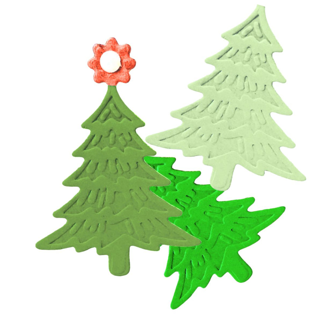 Suaje o Troquel Árbol de Navidad con Estrella en la Punta