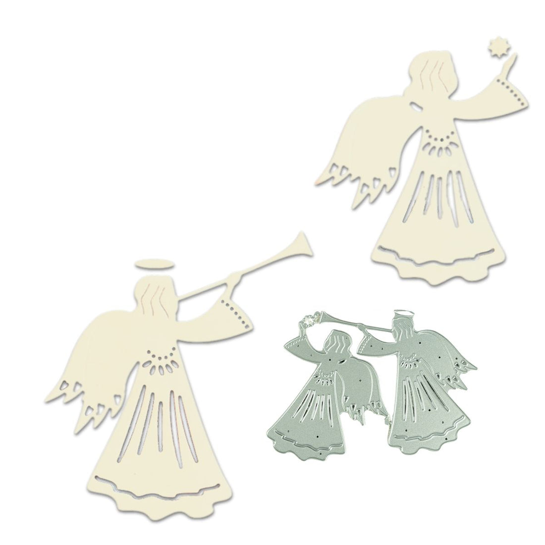 Suaje o Troquel Ángeles Navideños