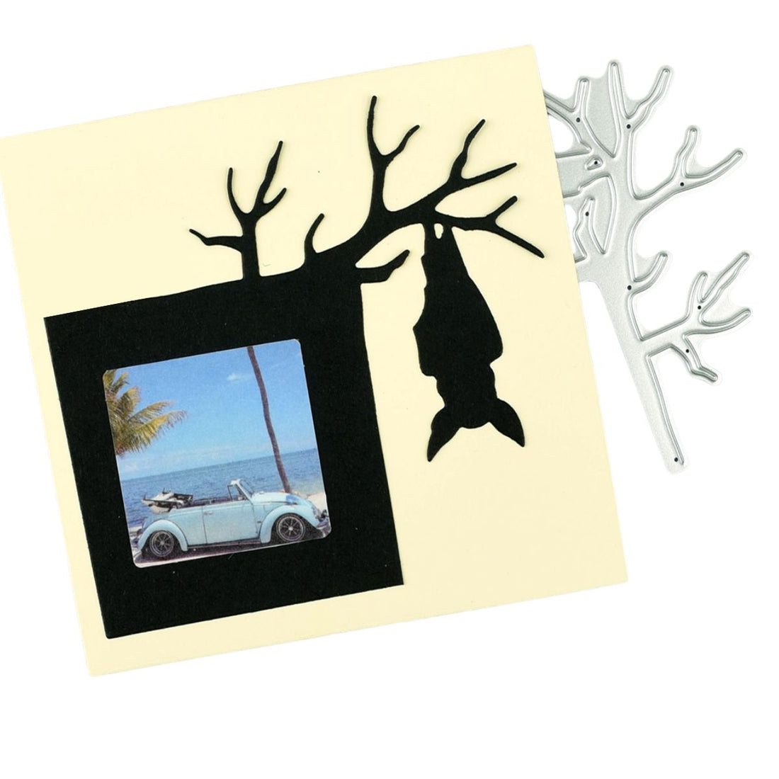 Suaje o Troquel de Rama con Murciélago