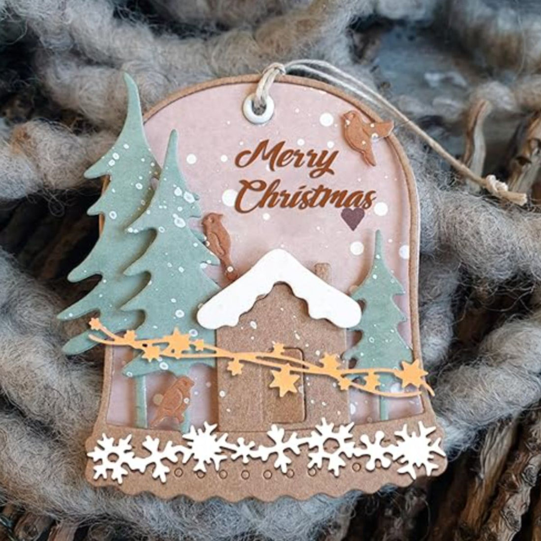 Set de Suajes o Troqueles Bordes Navideños Dados de Corte / Suajes / Troqueles Hobbees