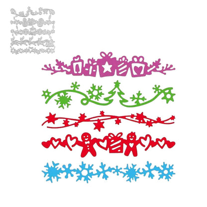 Set de Suajes o Troqueles Bordes Navideños Dados de Corte / Suajes / Troqueles Hobbees