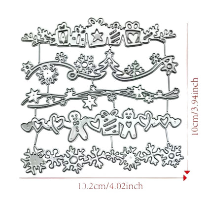 Set de Suajes o Troqueles Bordes Navideños Dados de Corte / Suajes / Troqueles Hobbees