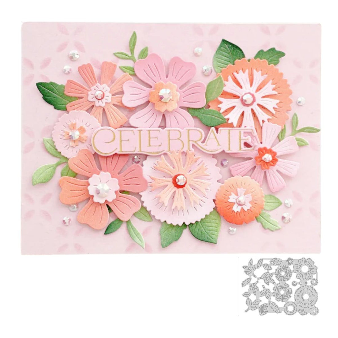 Set de Suajes o Troqueles de Flores y Hojas Dados de Corte / Suajes / Troqueles Hobbees