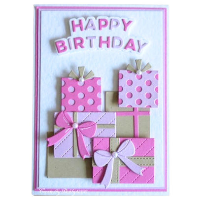 Set de Suajes o Troqueles de Regalos con Moños Dados de Corte / Suajes / Troqueles Hobbees