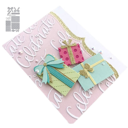 Set de Suajes o Troqueles de Regalos con Moños Dados de Corte / Suajes / Troqueles Hobbees