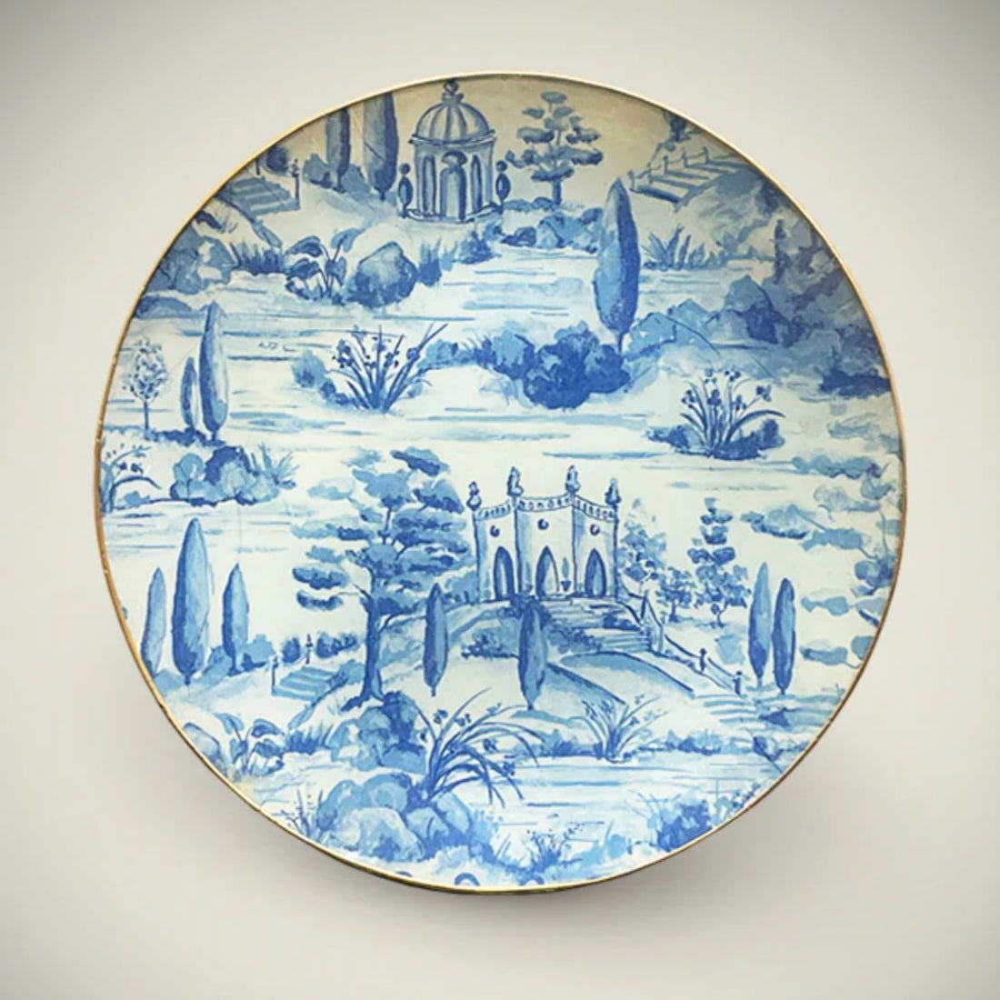 6 Platos de Vidrio Redondos Estilo Europeo para Decoupage 25cm Decoupage Decorakel