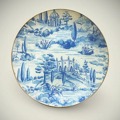 6 Platos de Vidrio Redondos Estilo Europeo para Decoupage 30cm Decoupage Decorakel