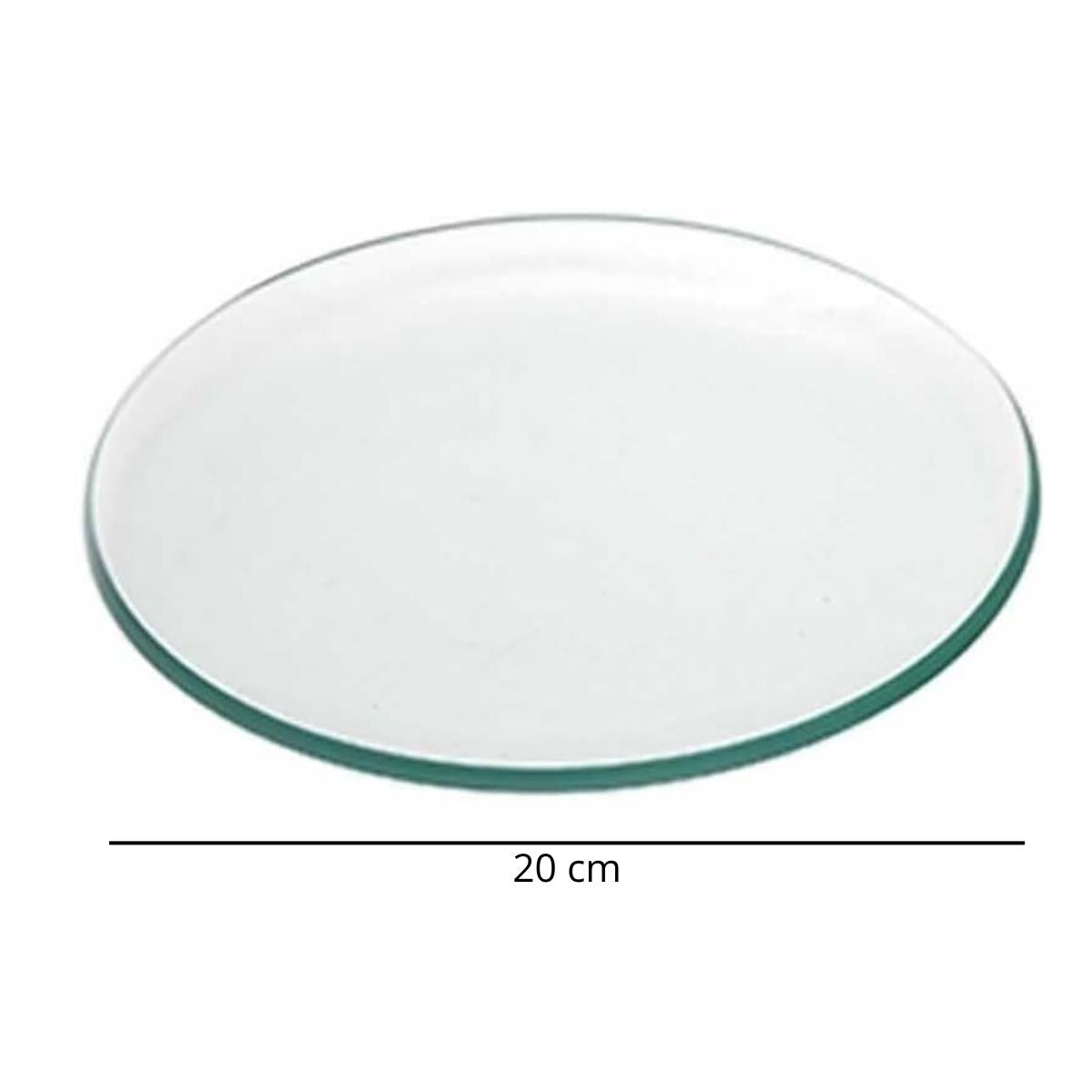 6 Platos de Vidrio Redondos Estilo Europeo para Decoupage 20cm Decoupage Decorakel