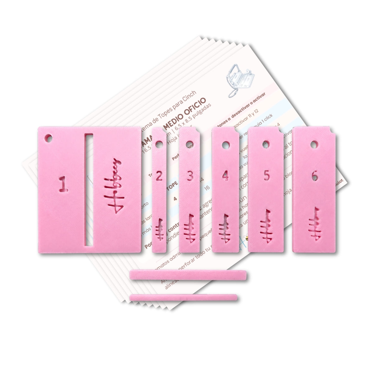 Sistema de Topes de Alineación para Cinch Color Rosa