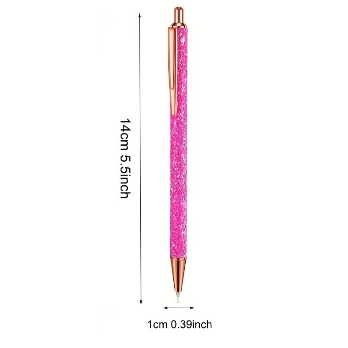 Pluma Depiladora Pink Glitter Sparkle Herramientas Hobbees