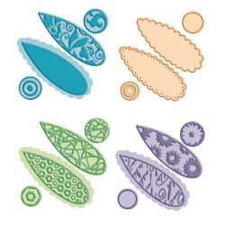 Tag Teams Build A Flower / Suaje y Folders de Grabado Crea una Flor Descontinuado Cuttlebug