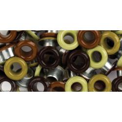 48 Eyelets Neutrals / 48 Ojillos Neutrales Descontinuado American Crafts