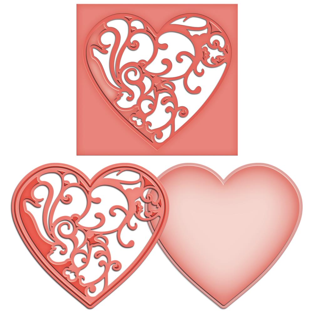 Shapeabilities Die D-Lites Vines Of Passion / Suaje de Corazón Descontinuado Spellbinders