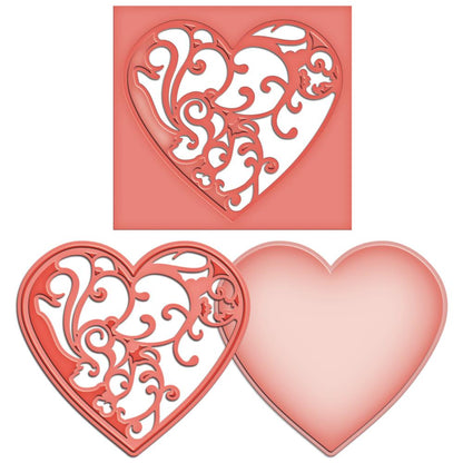 Shapeabilities Die D-Lites Vines Of Passion / Suaje de Corazón Descontinuado Spellbinders