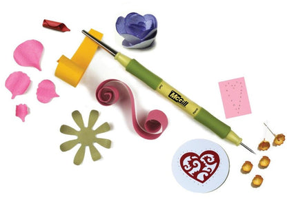 Paper Shaping Tool &amp; Piercing Mat / Herramientas y Tapete para Realizar Flores de Papel Descontinuado Mc Gill