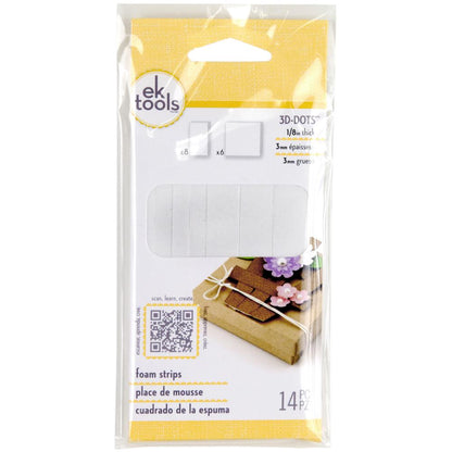 3D Dots Foam Strips Adhesive / Pegamento Doble Cara Tiras en 3D Descontinuado Ek Success