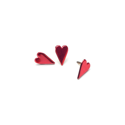 Metalic Red Country Heart Fasteners / Brads Metálicos Corazones Rojos Descontinuado Creative Impressions