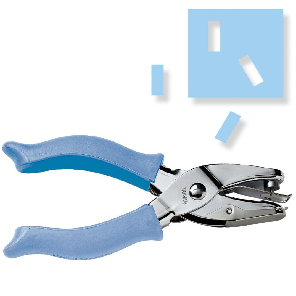 Cushioned Grip Hand Punch Rectangle 1/4&quot; / Perforadora de Hoyitos de Rectángulo 0.6 cm Perforadoras Fiskars