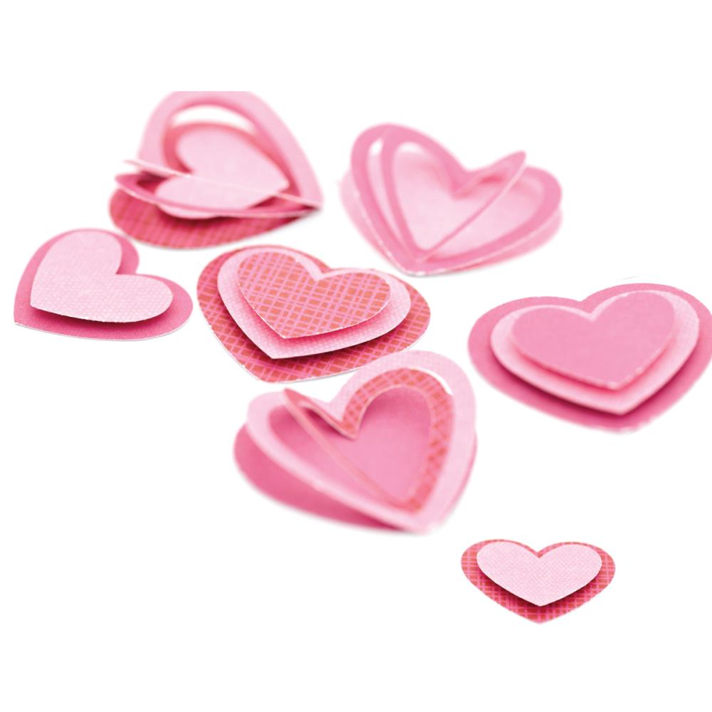 Hearts Layering Punch / Perforadora 3 en 1 Corazones Descontinuado Ek Success