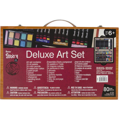Deluxe Art Set / Juego de Arte de Lujo 80 Piezas Descontinuado Darice