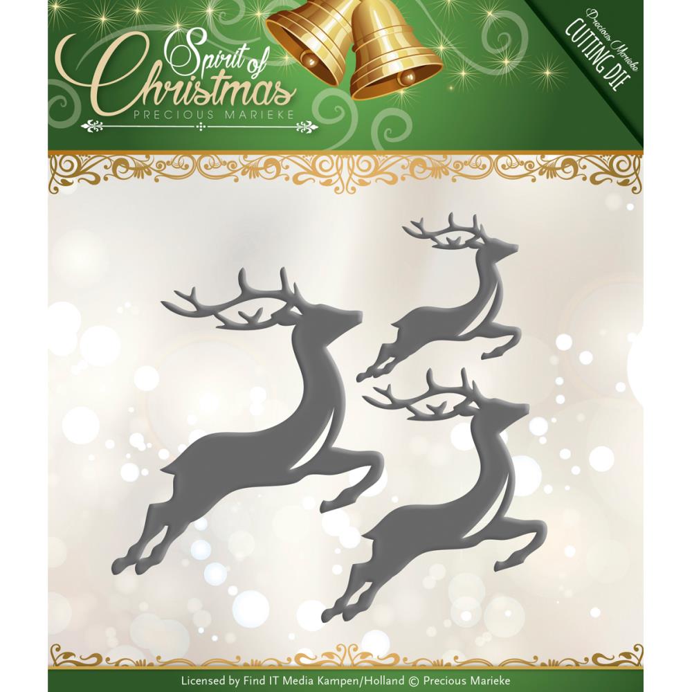 Spirited Reindeer Dies / Suajes de Renos Descontinuado Precious Marieke