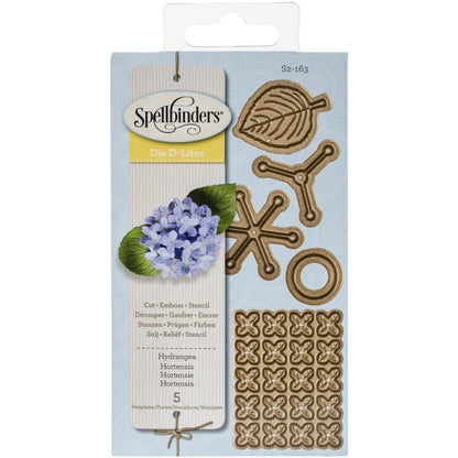 Shapeabilities Die D-Lites Hydrangea / Suaje de Hortensia Descontinuado Spellbinders
