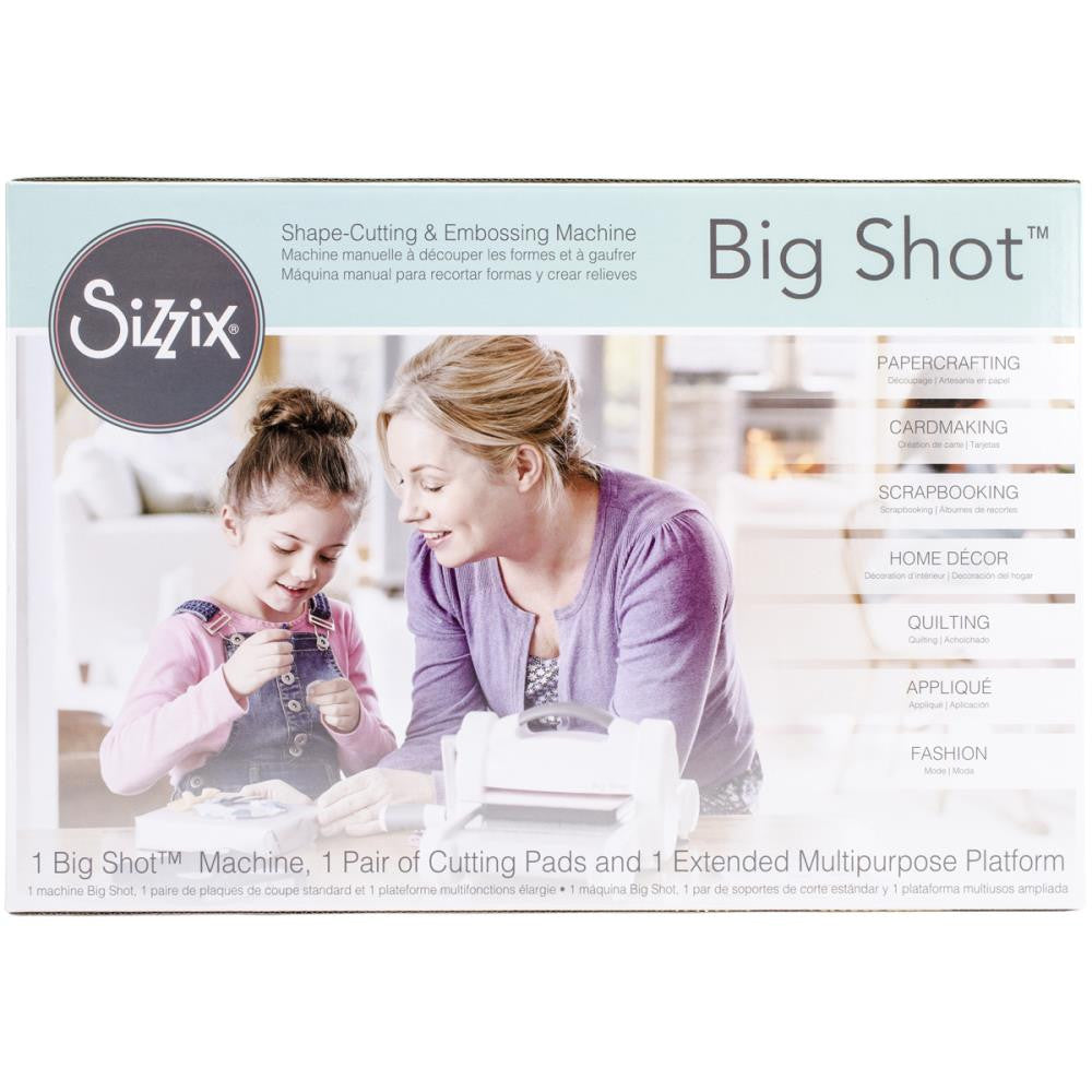 Big Shot White &amp; Gray Machine / Máquina de Corte y Grabado Big Shot Blanca &amp; Gris Descontinuado Sizzix
