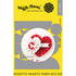 Flower Die Rosette Hearts Template / Suaje de Roseta de Corazón Descontinuado Waffle Flower