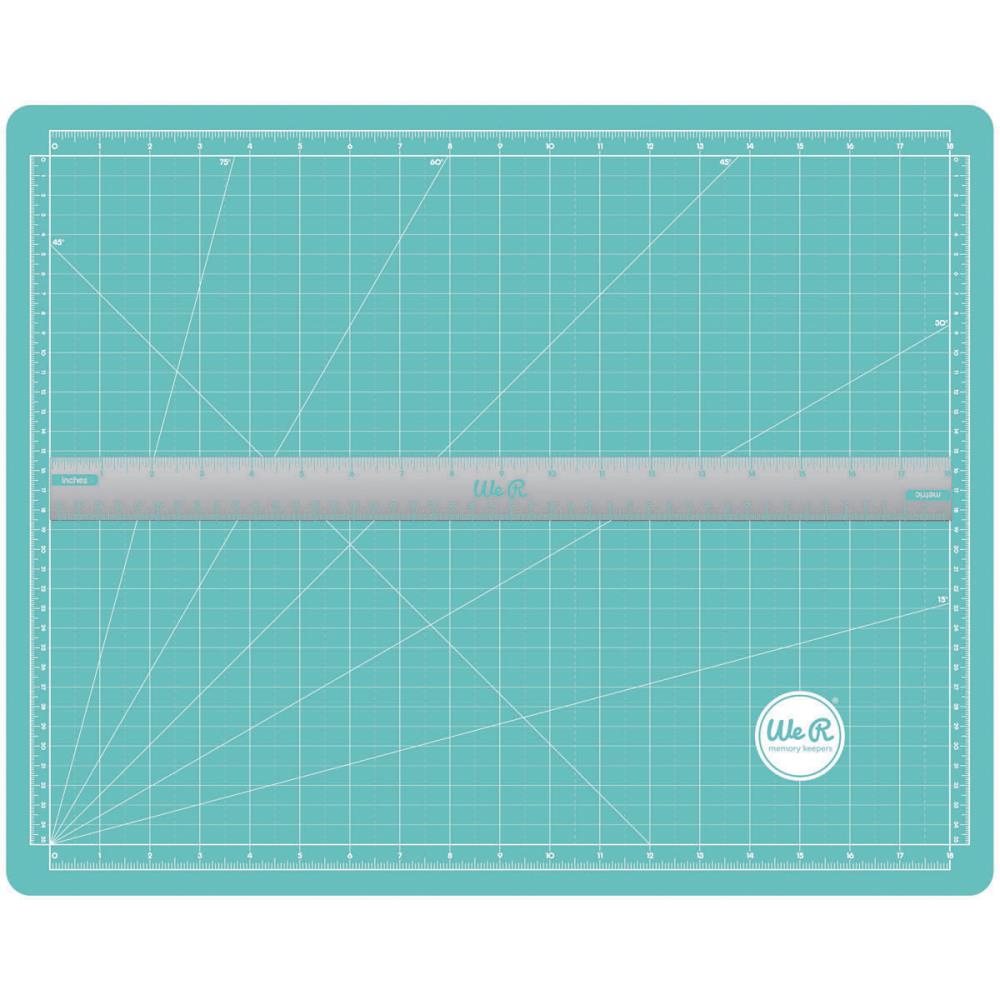 Magnetic Cutting Mat &amp; Ruler / Base De Corte Magnética con Regla 45.7X35 Cm Tapetes, Mats We R Memory Keepers