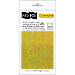 Glitter Gold Fab Foil / Papel Metalizado Dorado Brillante
