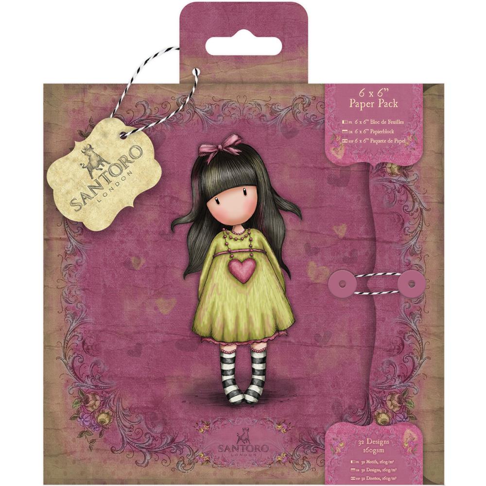 Gorjuss Paper Pack Heartfelt / Block de Papel Gorjuss 6x6 Descontinuado Santoro