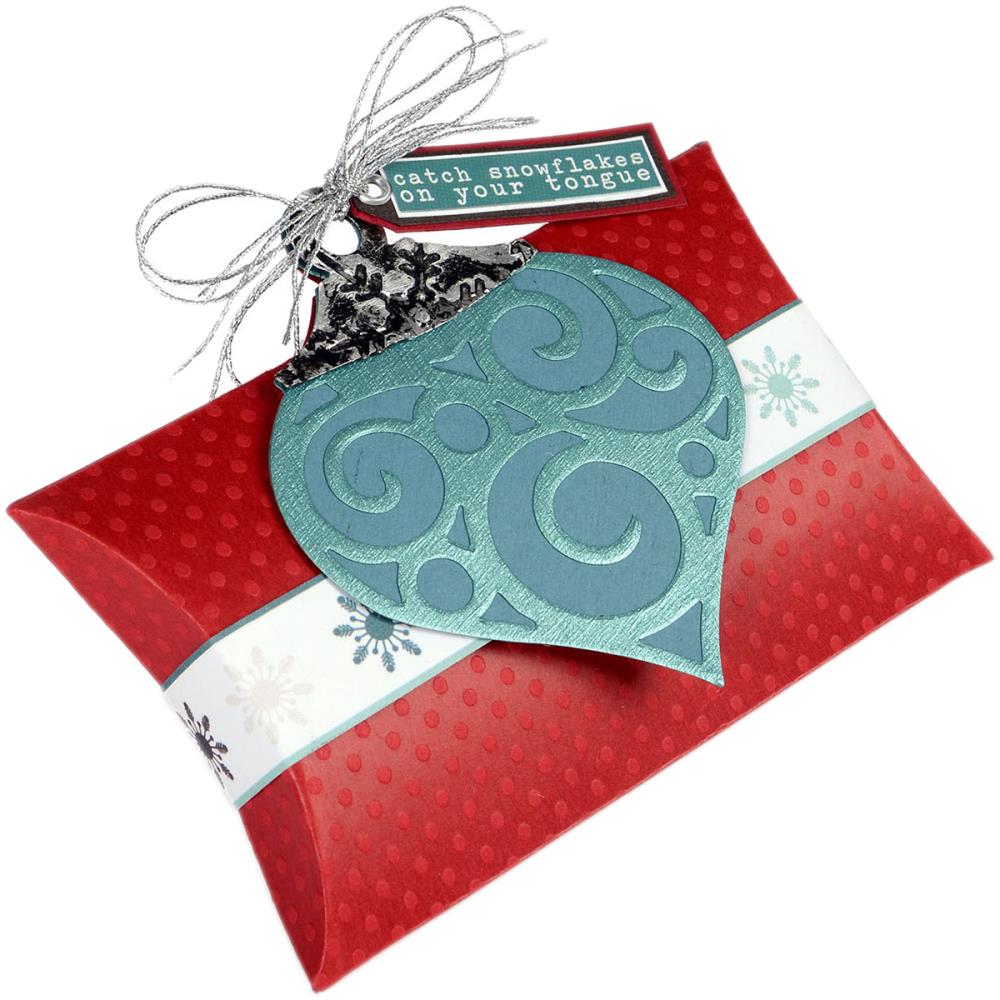 Bigz Pillow Box with Ornaments / Suaje de Corte de Caja de Almohada Descontinuado Sizzix