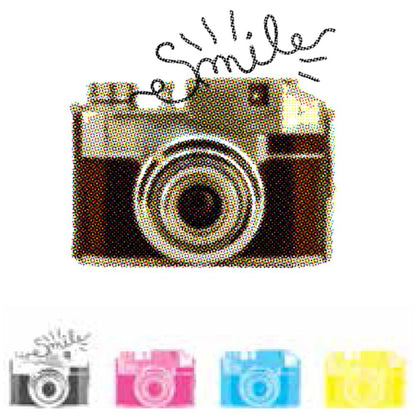 CMYK Camera Stamps / Sellos de Polímero para usarse en Capas Descontinuado We R Memory Keepers