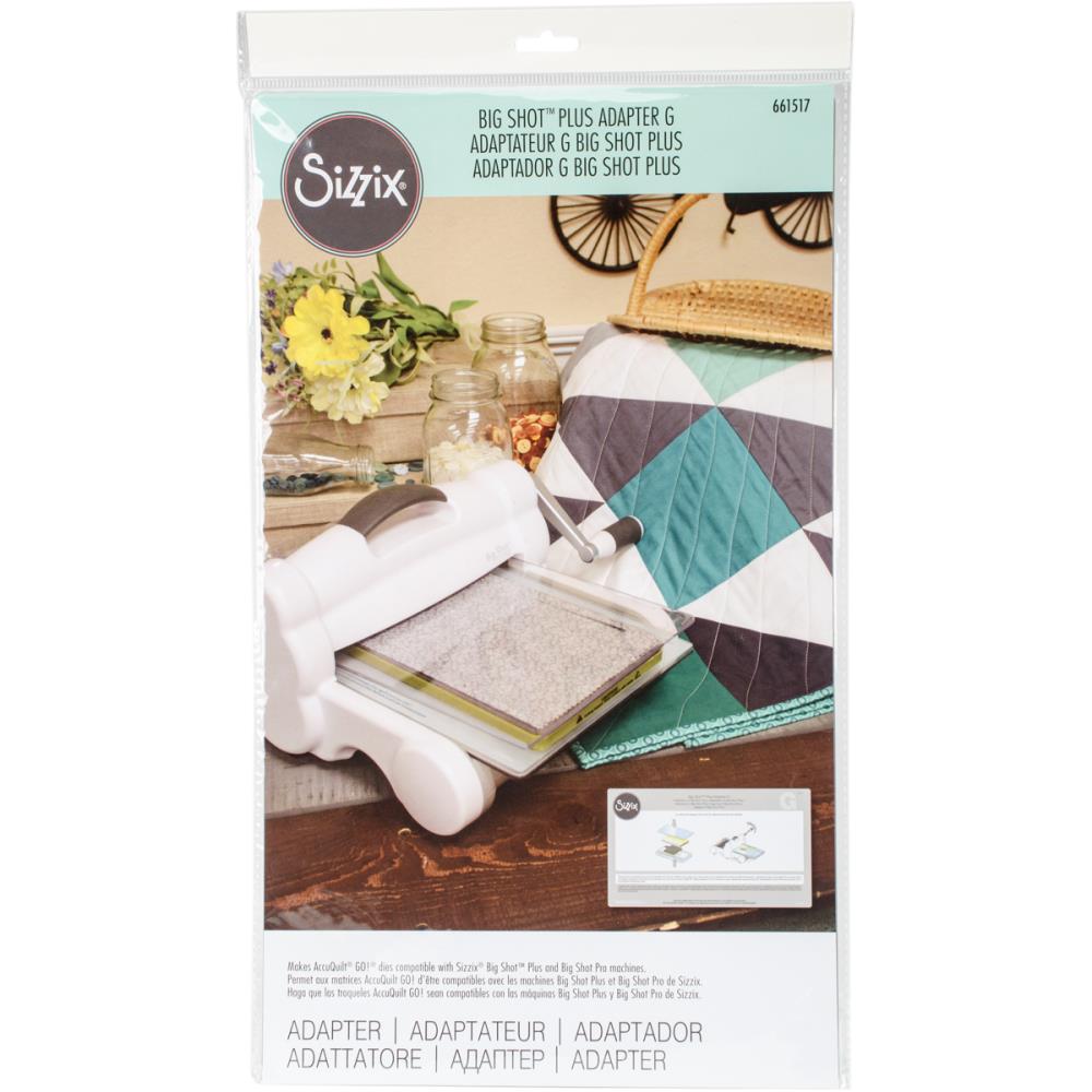 Big Shot Plus Thinner Steel-Rule Die Adapter G / Placa Adaptadora Big Shot Plus Descontinuado Sizzix