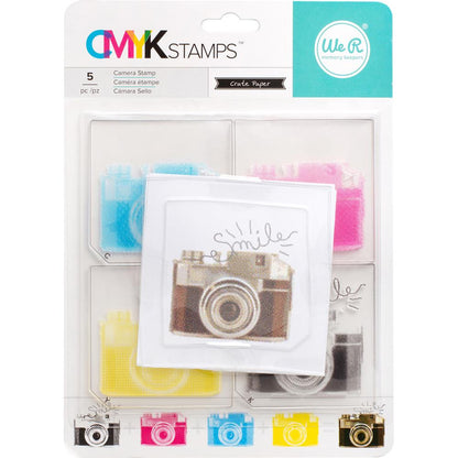 CMYK Camera Stamps / Sellos de Polímero para usarse en Capas Descontinuado We R Memory Keepers