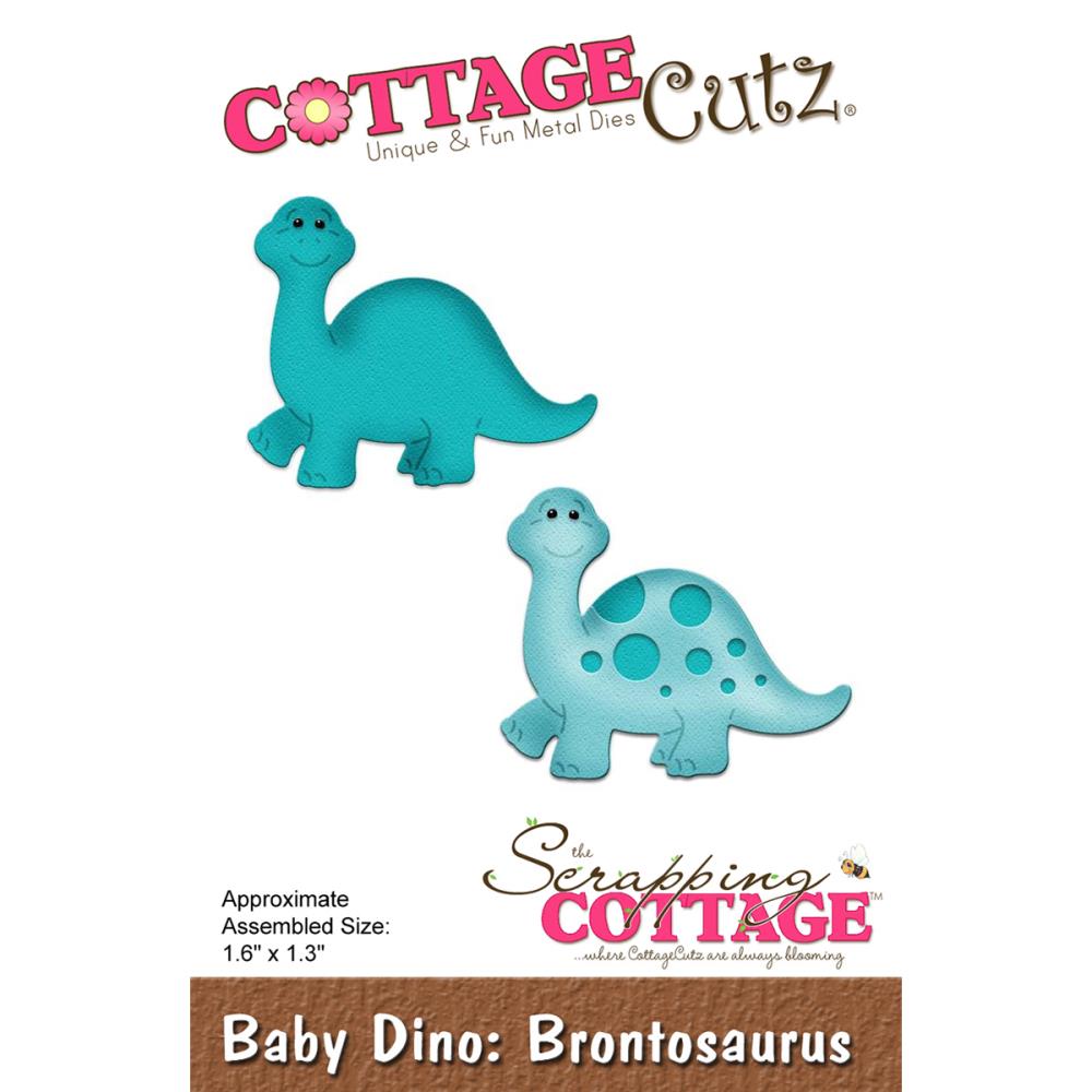 Baby Dino: Brontosaurus Die / Suaje de Bebé Dinosaurio Descontinuado Cottage Cutz