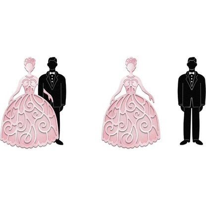 Elegant Bride &amp; Groom Die /  Suaje de Novios Descontinuado Cottage Cutz