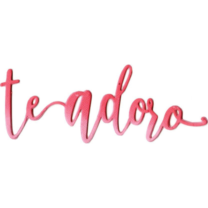 Thinlits Te Adoro Die / Suaje Te Adoro Descontinuado Sizzix