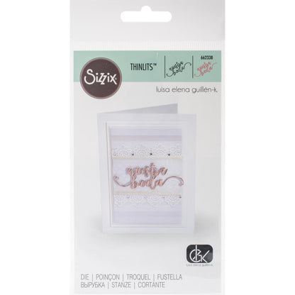 Nuestra Boda Cutting Die  / Suaje de Nuestra Boda Descontinuado Sizzix