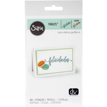 Thinlits Dies Felicidades / Suaje Felicidades Descontinuado Sizzix