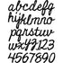 Tim Holtz Script Cling Foam Stamps / Sellos de Letras y Numeros Script Descontinuado Tim Holtz