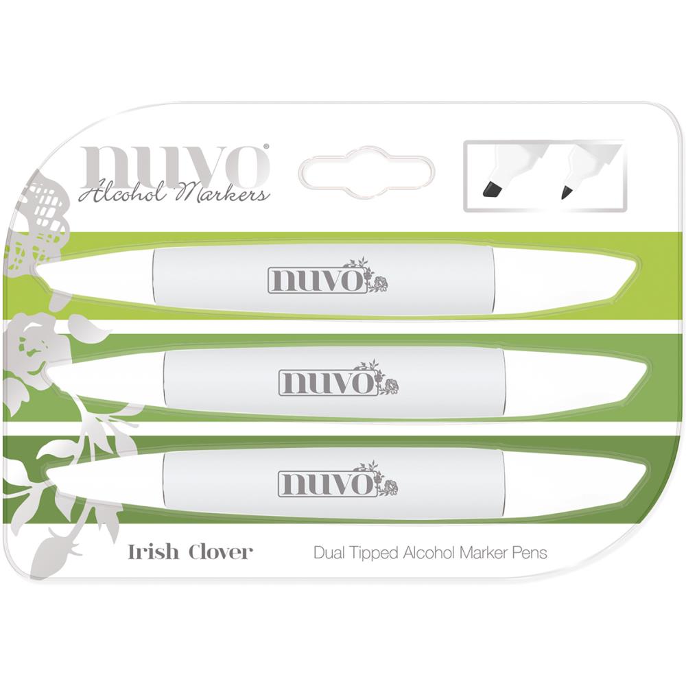 Marker Creative Pen Collection Irish Clover / Marcadores Tonos en Verde Claro Descontinuado Nuvo