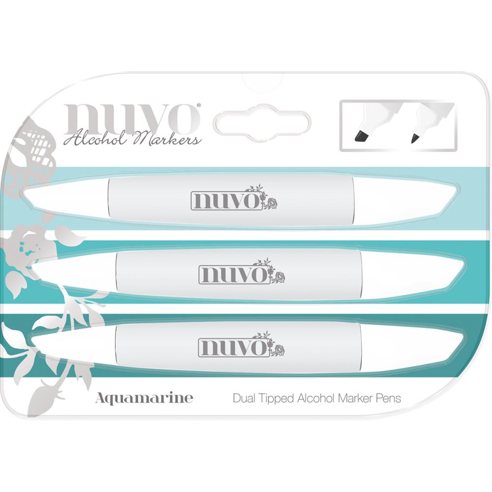 Marker Creative Pen Collection Aquamarine / Marcadores Tonos Aqua Descontinuado Nuvo