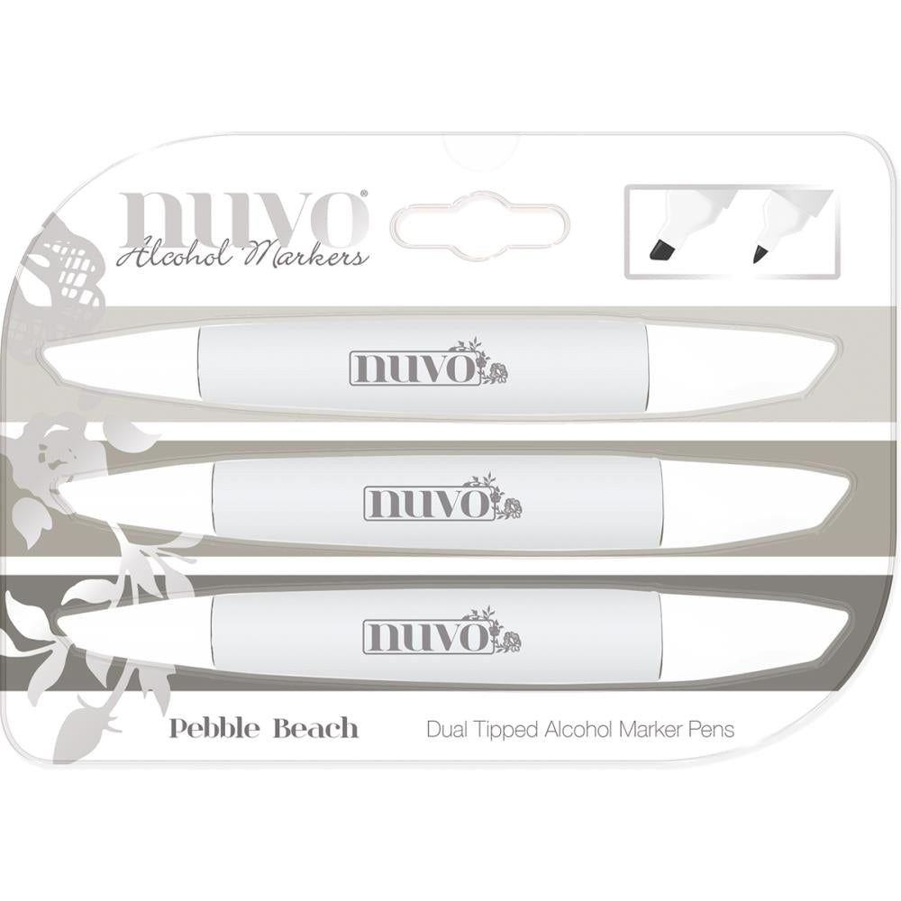 Marker Creative Pen Collection Pebble Beach / Marcadores Tonos en Crema y Cafe Descontinuado Nuvo