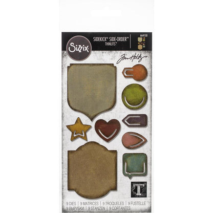 Tim Holtz Sidekick Noted Dies / Suajes de Clips Sidekick Descontinuado Sizzix