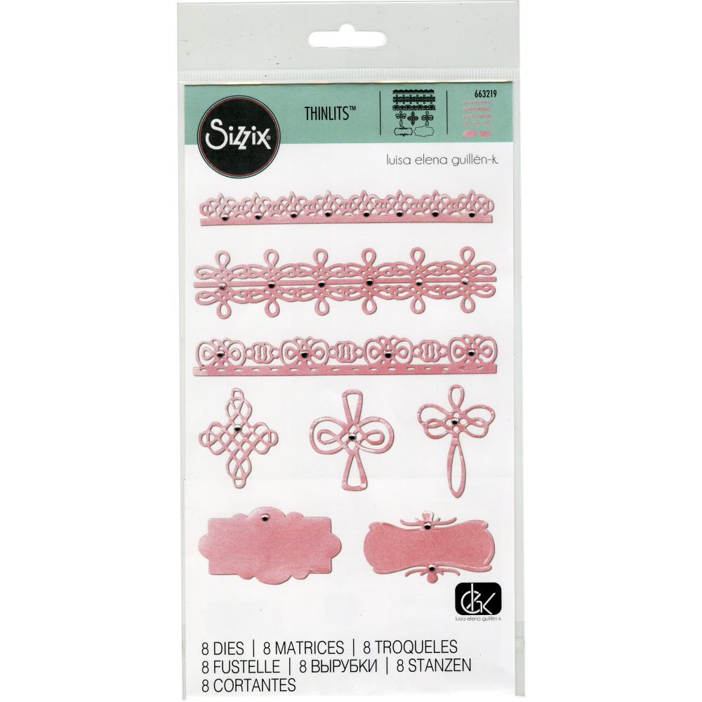 Thinlits Cruces Y Bordes / Suajes Luisa Elena Guillen Descontinuado Sizzix