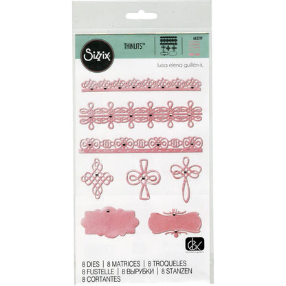 Thinlits Cruces Y Bordes / Suajes Luisa Elena Guillen Descontinuado Sizzix