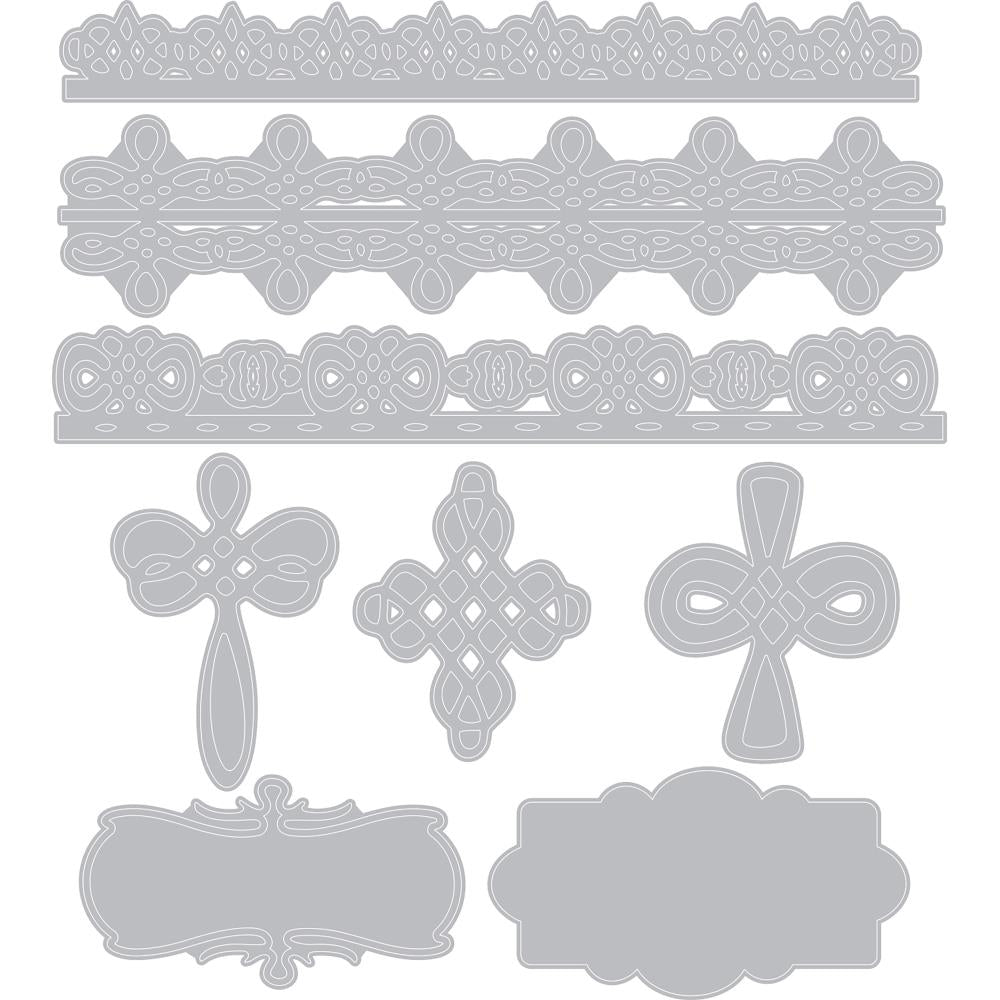 Thinlits Cruces Y Bordes / Suajes Luisa Elena Guillen Descontinuado Sizzix