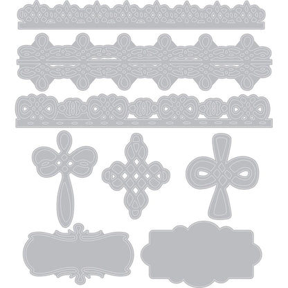 Thinlits Cruces Y Bordes / Suajes Luisa Elena Guillen Descontinuado Sizzix